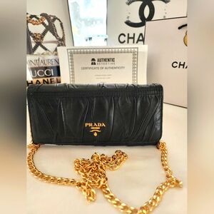 Prada Black Leather Wallet